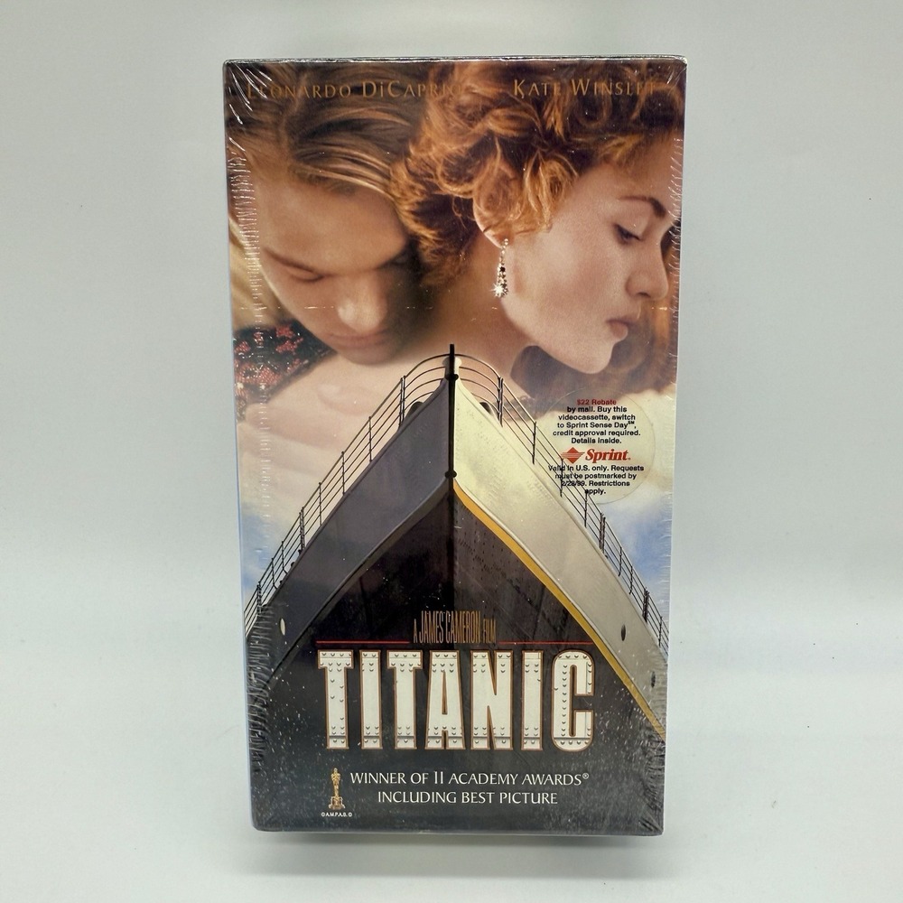 Titanic VHS, Cassette Tape 1998 Movie 2 Tape Set New Factory Sealed
